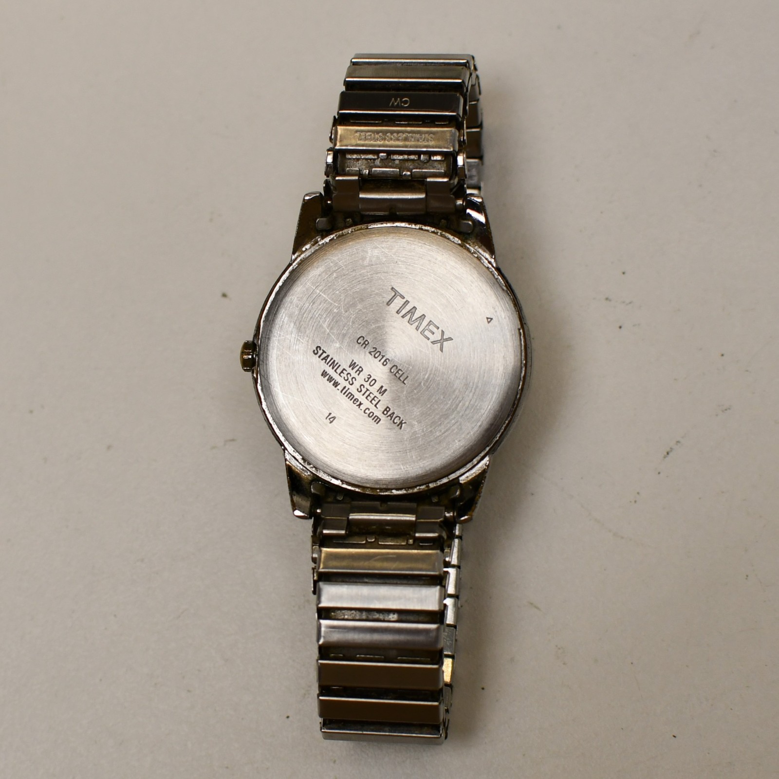 Timex Easy Reader Watch Men Indiglo 35mm Silver Gold Tone Date New Battery