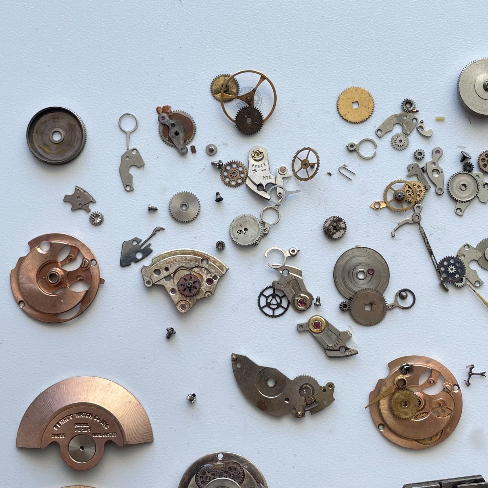 Vintage Benrus Jules Jurgensen Watch Movement ETA 2452 39 Jewels Parts Lot