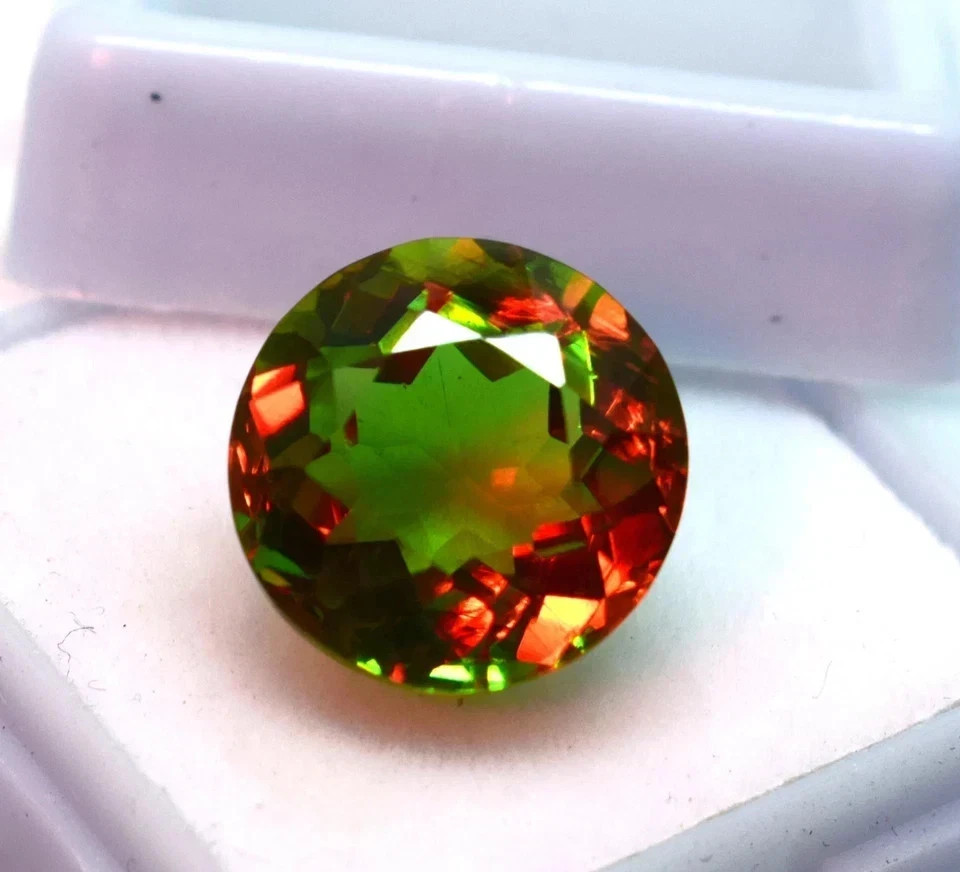 25+ Ct Flawless Zultanite Round Cut 7-Color Change Certified Loose Gemstone