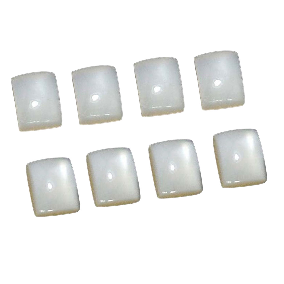 Natural Grey Moonstone Rectangle Cabochon 6x8mm to 12x16mm Loose Gemstone