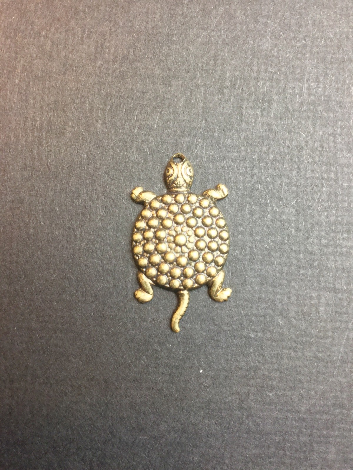 48453 – 3 Pc Turtle Jewelry Finding BRASS Oxidized