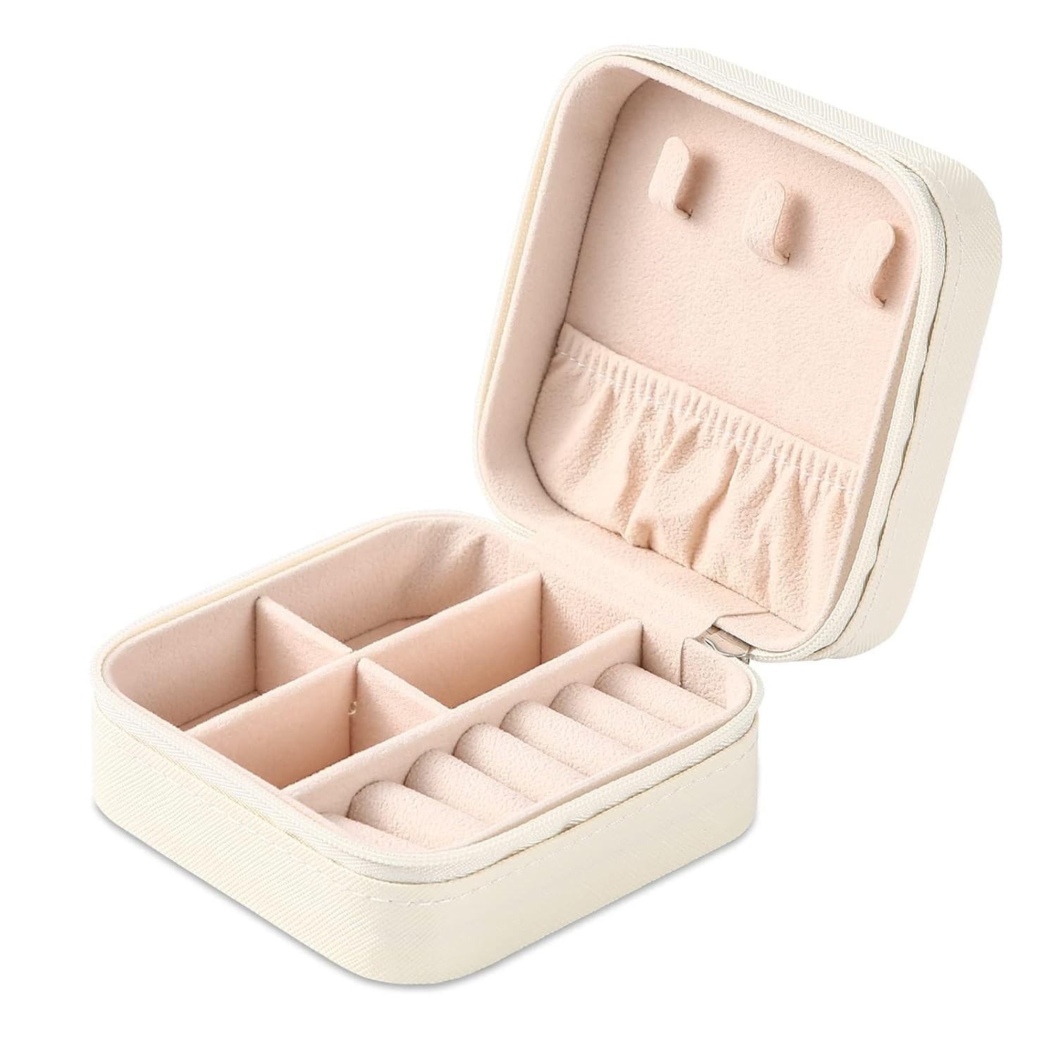 Elegant Portable Travel Jewelry Box with Mirror – Compact Organizer for Women
