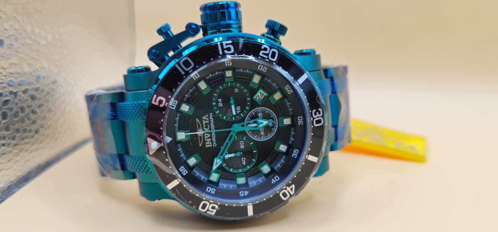 50765 – Invicta Coalition Forces Men 52mm Stainless Steel Green Black dial VD53