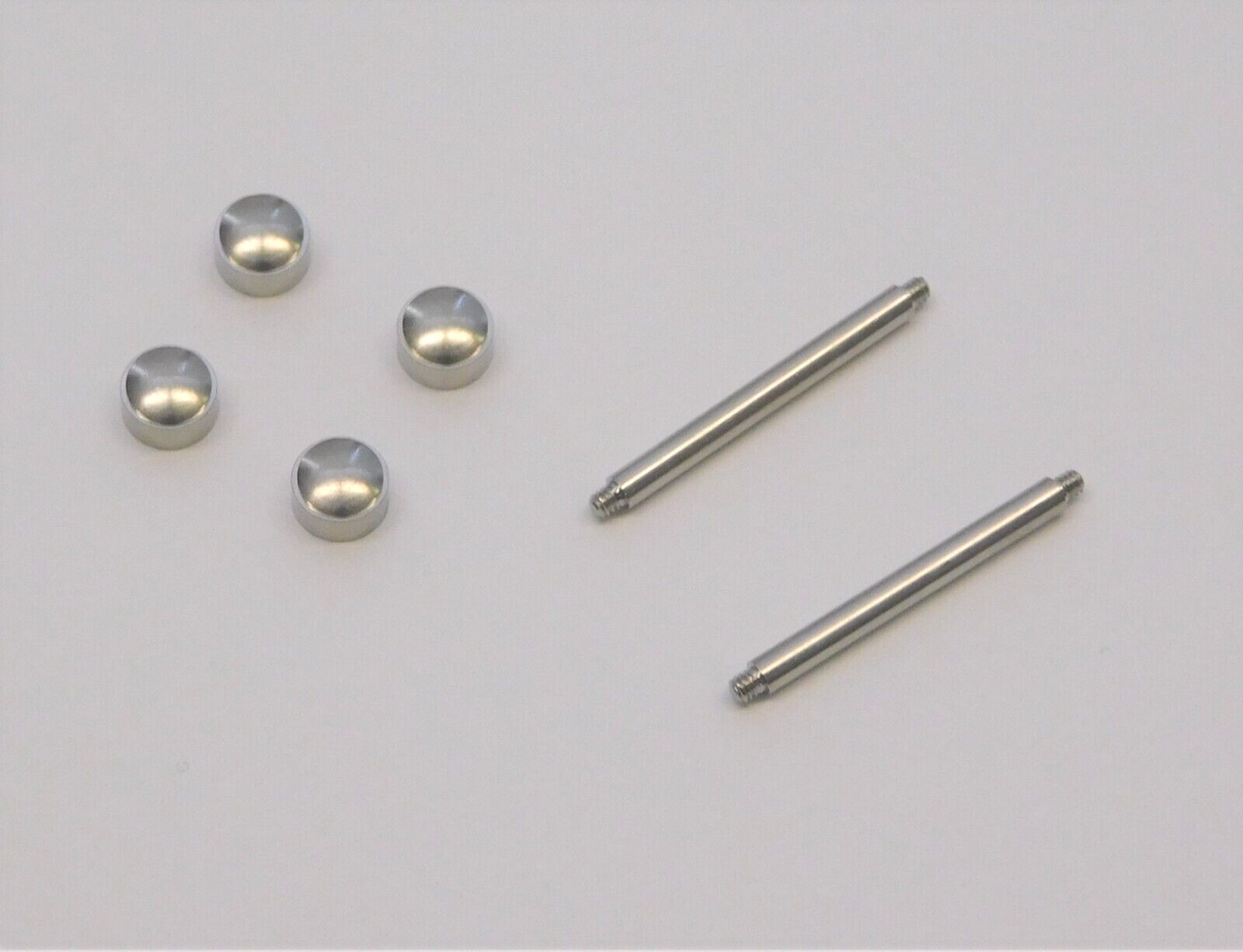 Nickel plated bar and screw T-bar for watch bands diam. 1.60mm 15 to 19mm Swiss