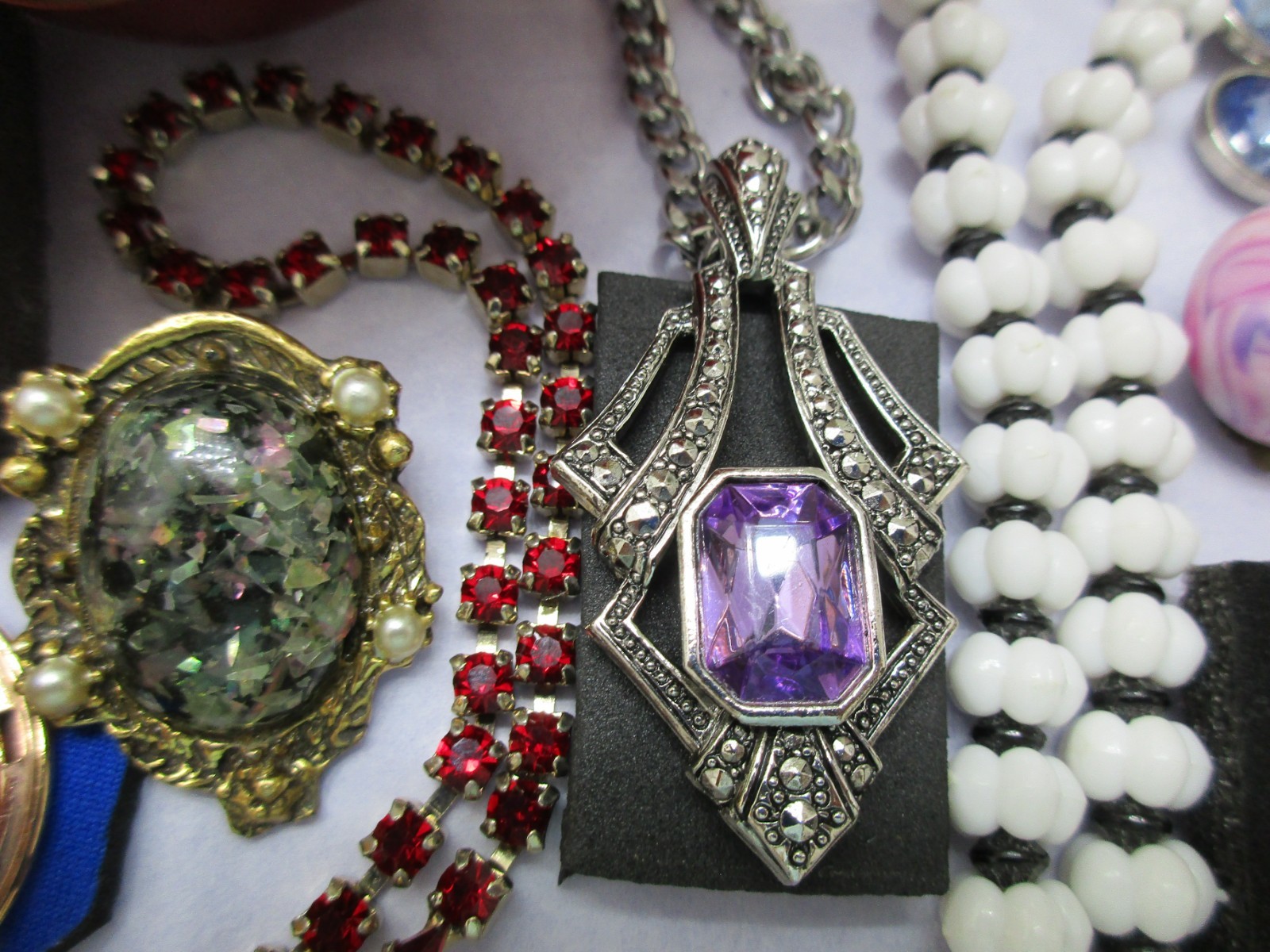 Vtg-Now Jewelry Lot Locket Cameo Heart Box AUSTRIA MONET PANDORA 925 +s/signed