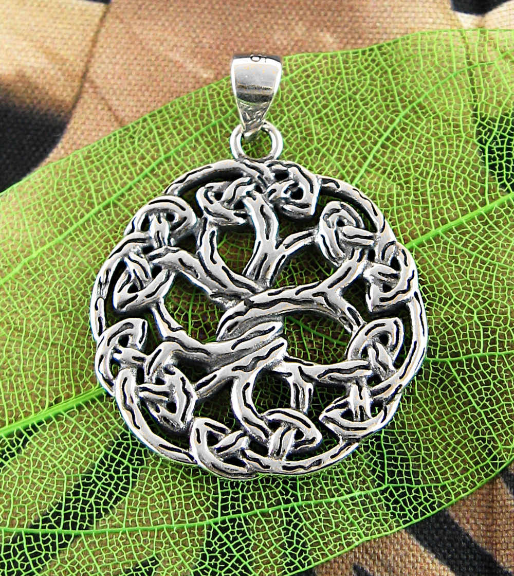 Celtic Tree of Life As Above So Below Rustic Pendant wh580