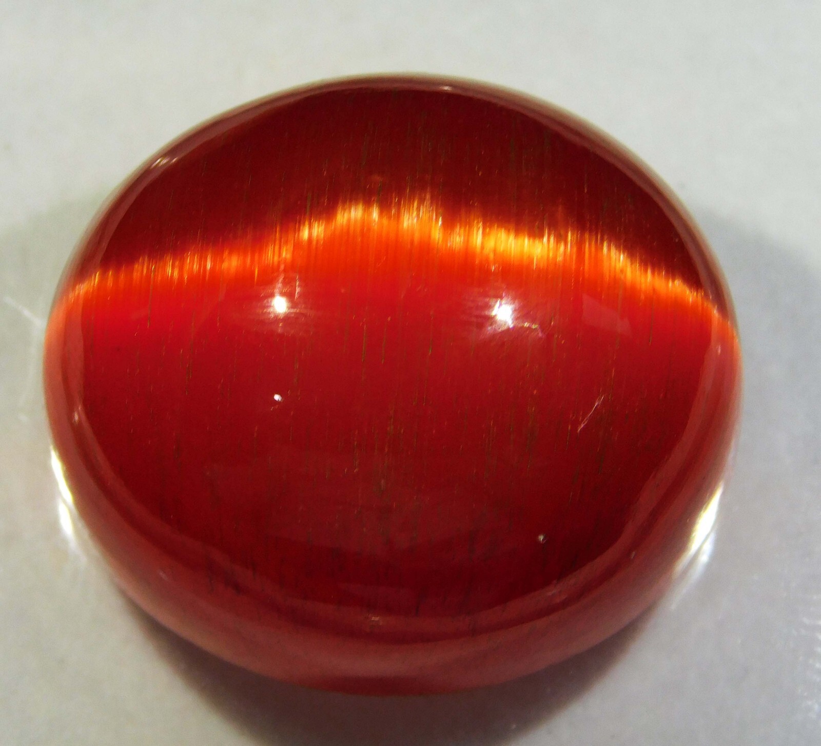 109.75 Cts Natural Chrysoberyl Orange Cats Eye Cabochon Loose Gemst