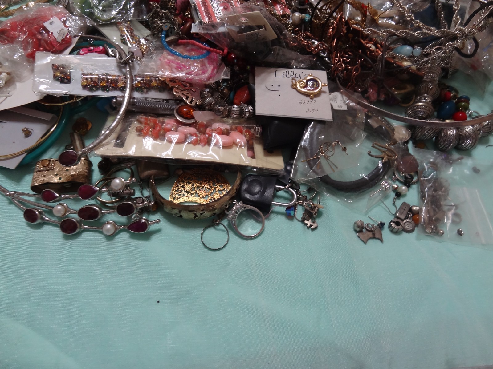 8 + Lbs + Lot Box Vintage / Now Jewelry To Wear/ Repair Or Craft Some 925 Scrap