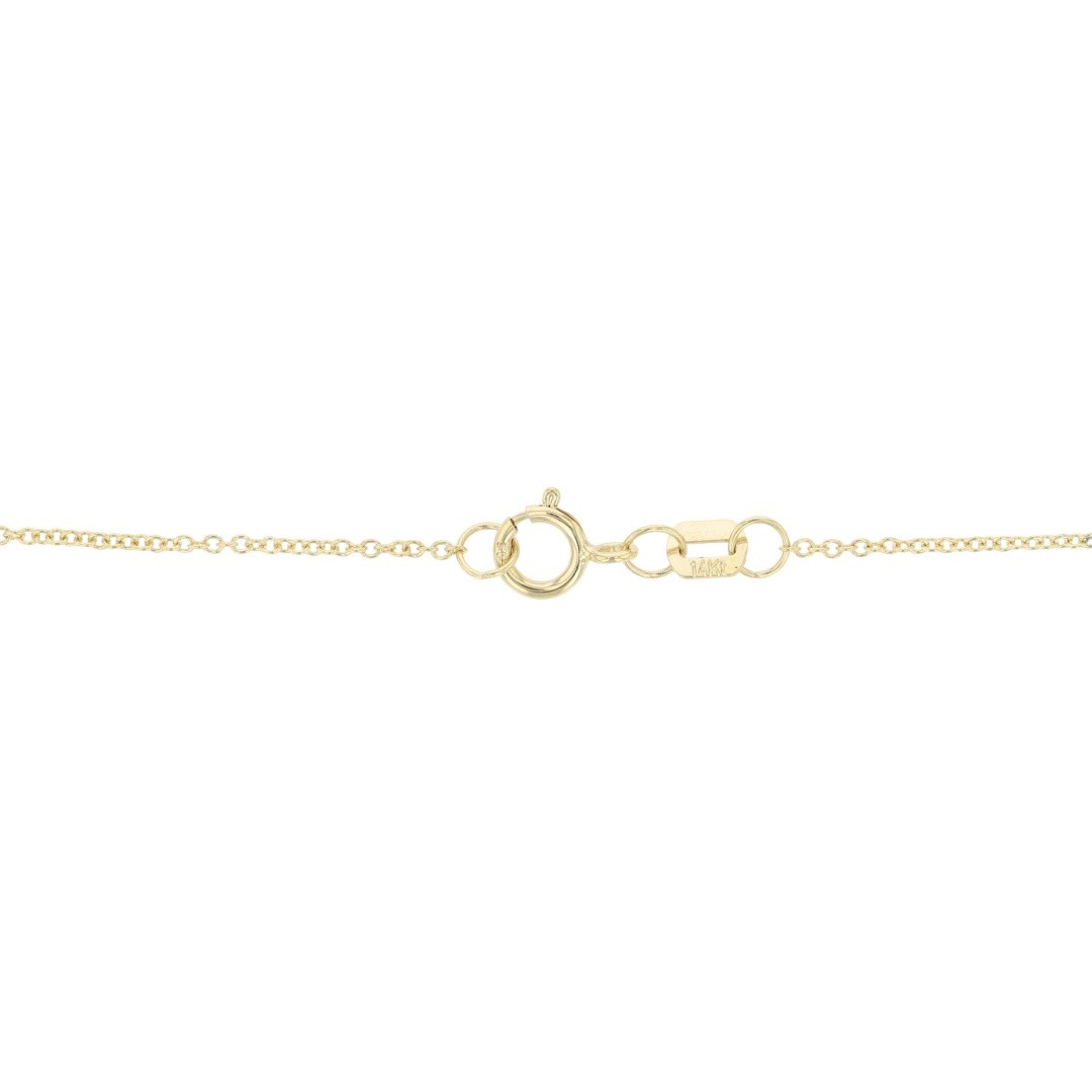 1mm Cable Link Chain 18″ Necklace 14k Yellow Gold 1.14 Grams