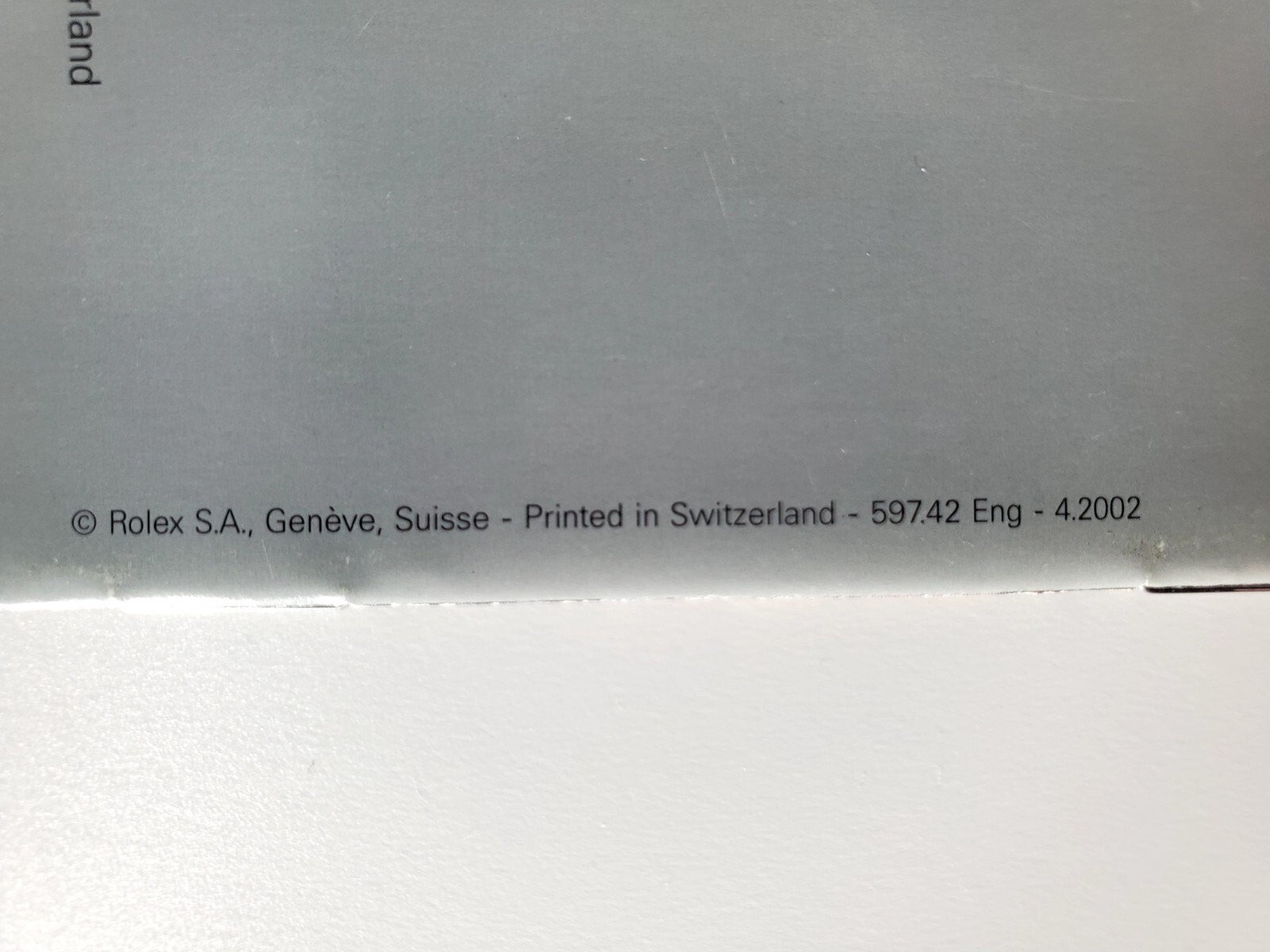 Authentic Rolex Explorer Booklet 14270 114270 16570 597.42 Year 2002