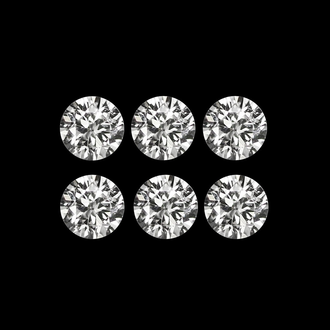 0.05 Ct IF [6 Pcs Lot] Lovely Brilliant Round (Diamond Cut) 1.2 MM White Diamond