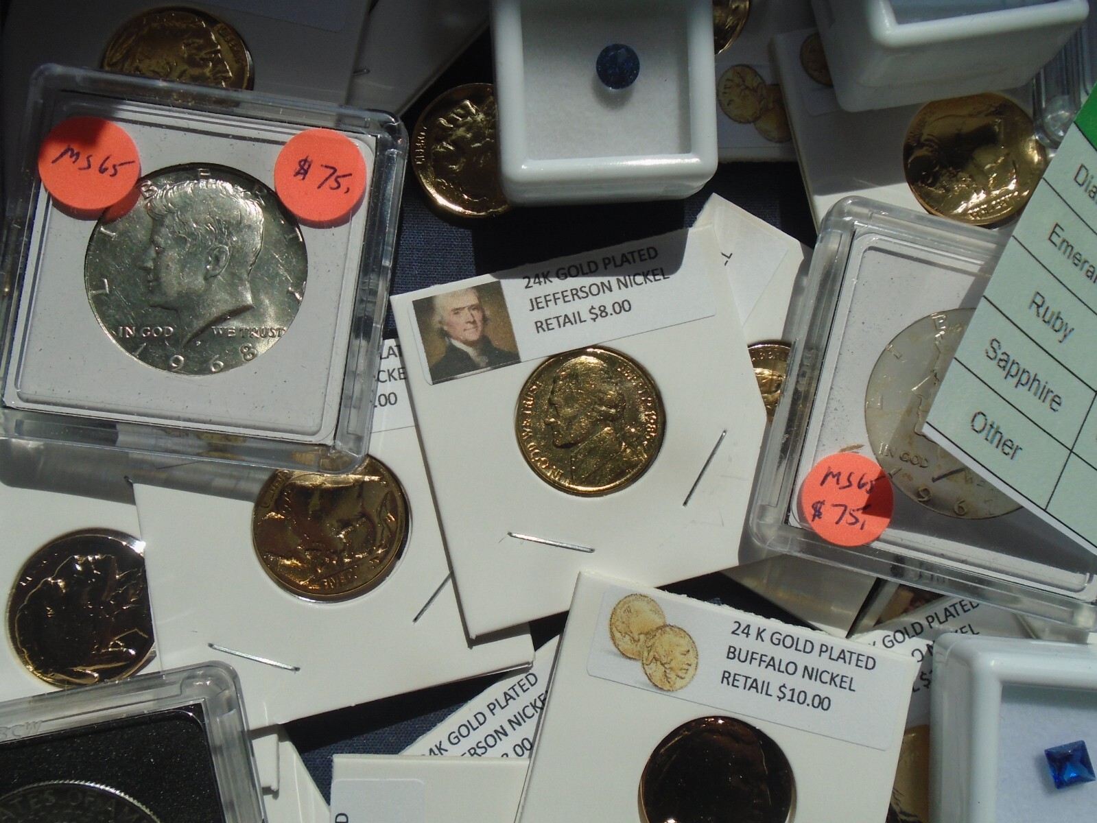 Estate lot Sale US Coins ~ SILVER~GOLD, COINS, SAPPHIRES- 10 PC. LOTS-INVEST NOW