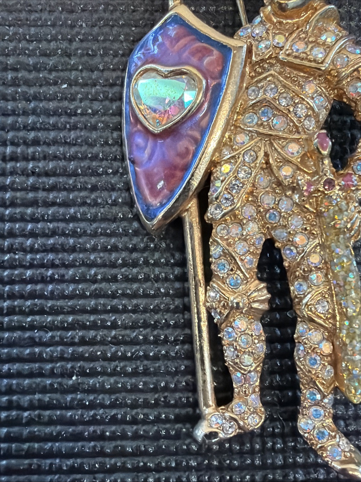 Jw1 Kirks Folly Rare Knight Lancelot Brooch Vintage K53