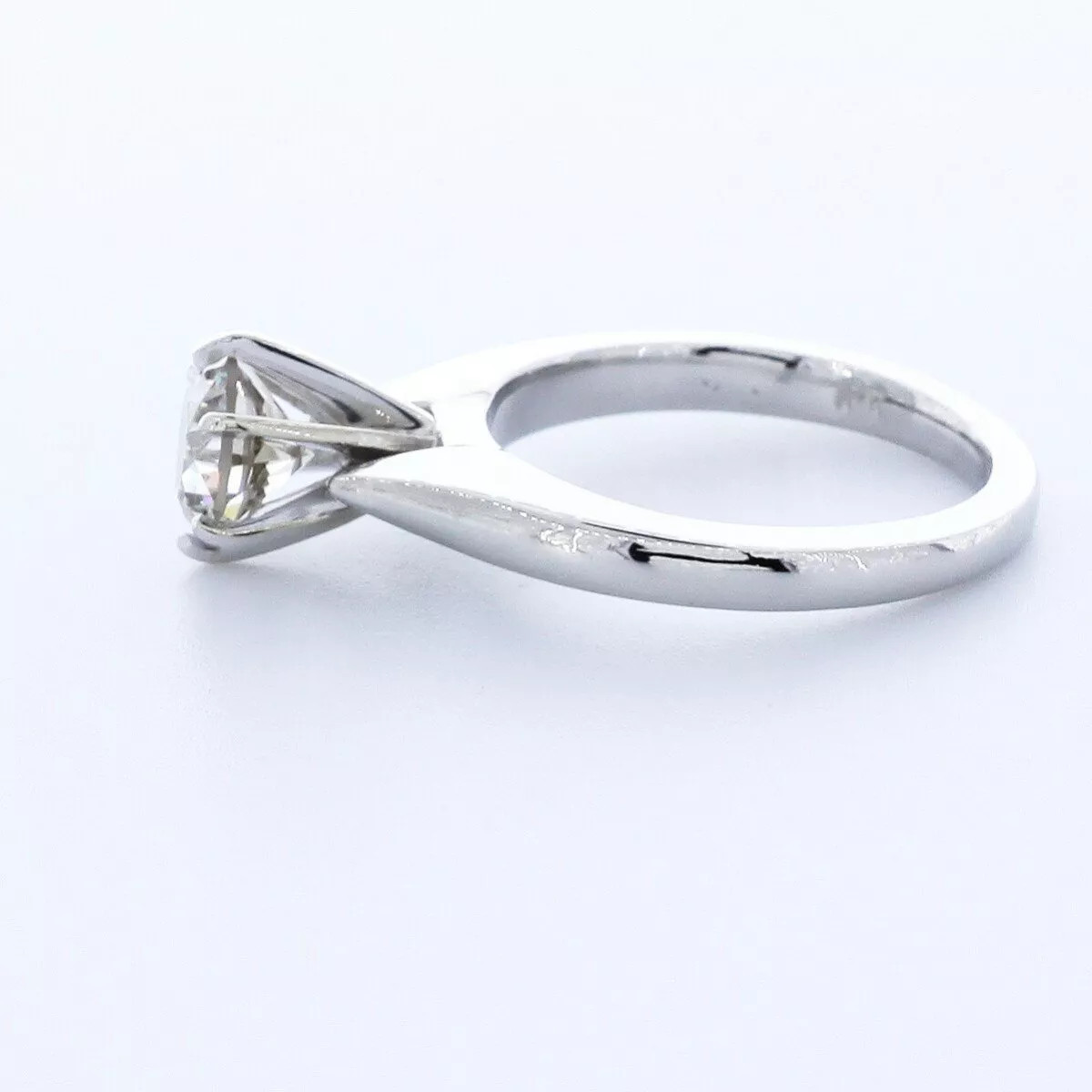 Solitaire Engagement Ring Platinum Classic 1.22 CT Round Lab-Grown Diamond J VS1