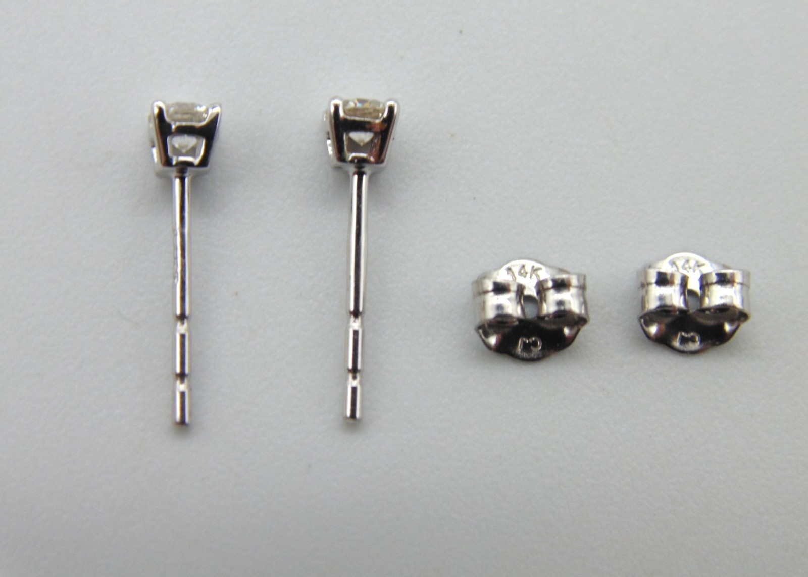 NEW ~ Brilliant Earth .15 CTW Round Diamond Stud Earrings ~ Solid 14k White Gold