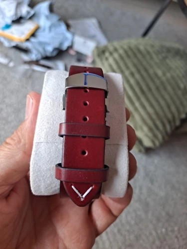 Genuine Leather Butterfly Buckle Watch Bands 18/20/22mm Waterproof Retro Oil Wax