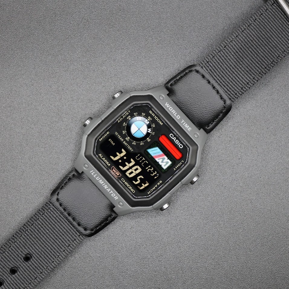 CASIO AE-1200WHUB. Royale Watch Mod. Negative Display – Hydromod