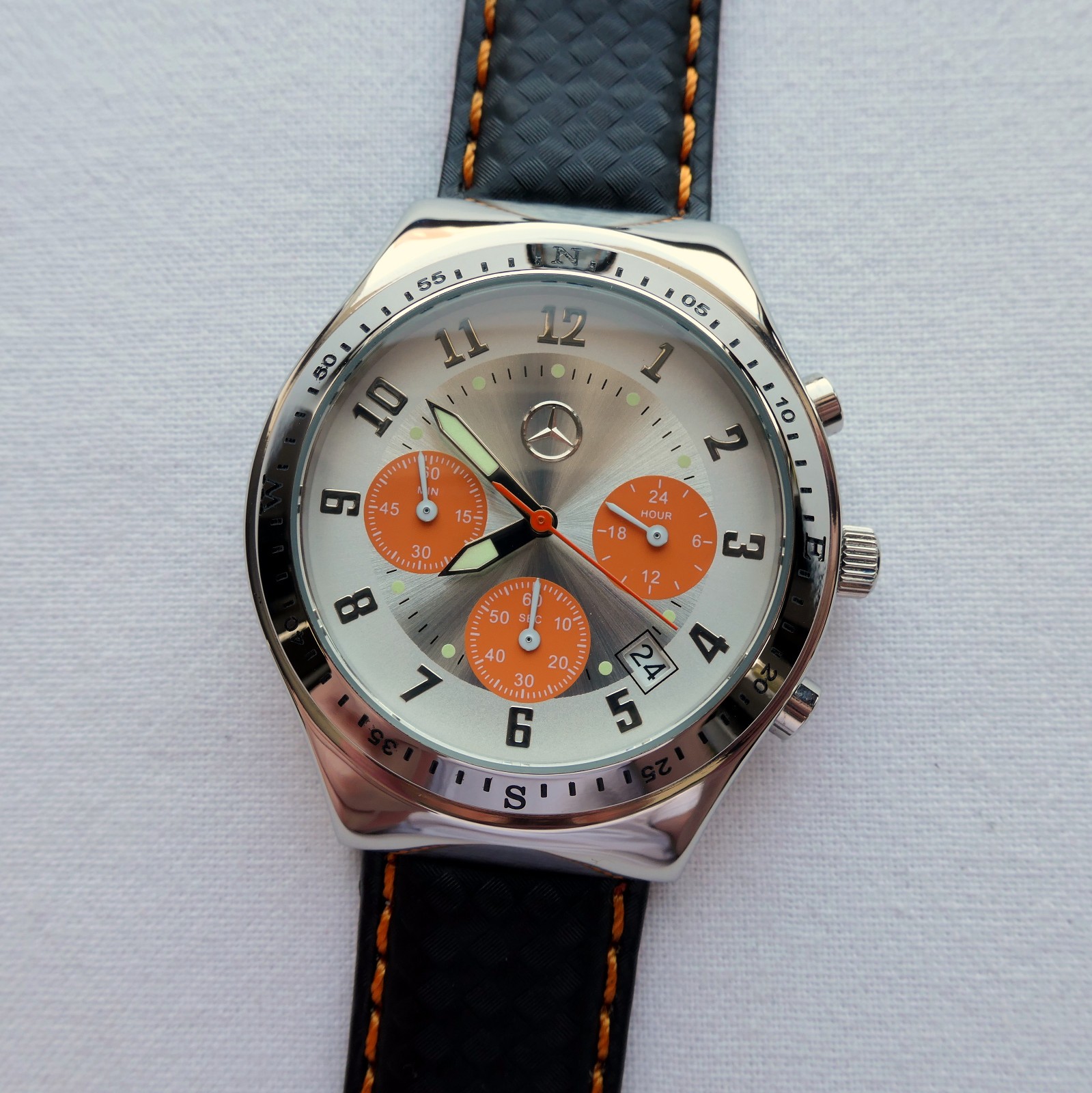 Mercedes Benz AMG Motorsport Racing Car Accessory Sport Design Chronograph Watch