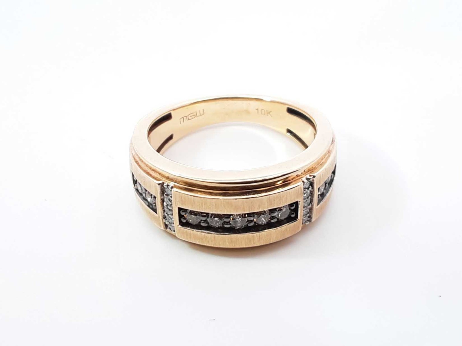0.27 Cttw Diamond Wedding Band In 10k Yellow Gold 5.5 Grams Size 7.5 Fw0526ocrdu