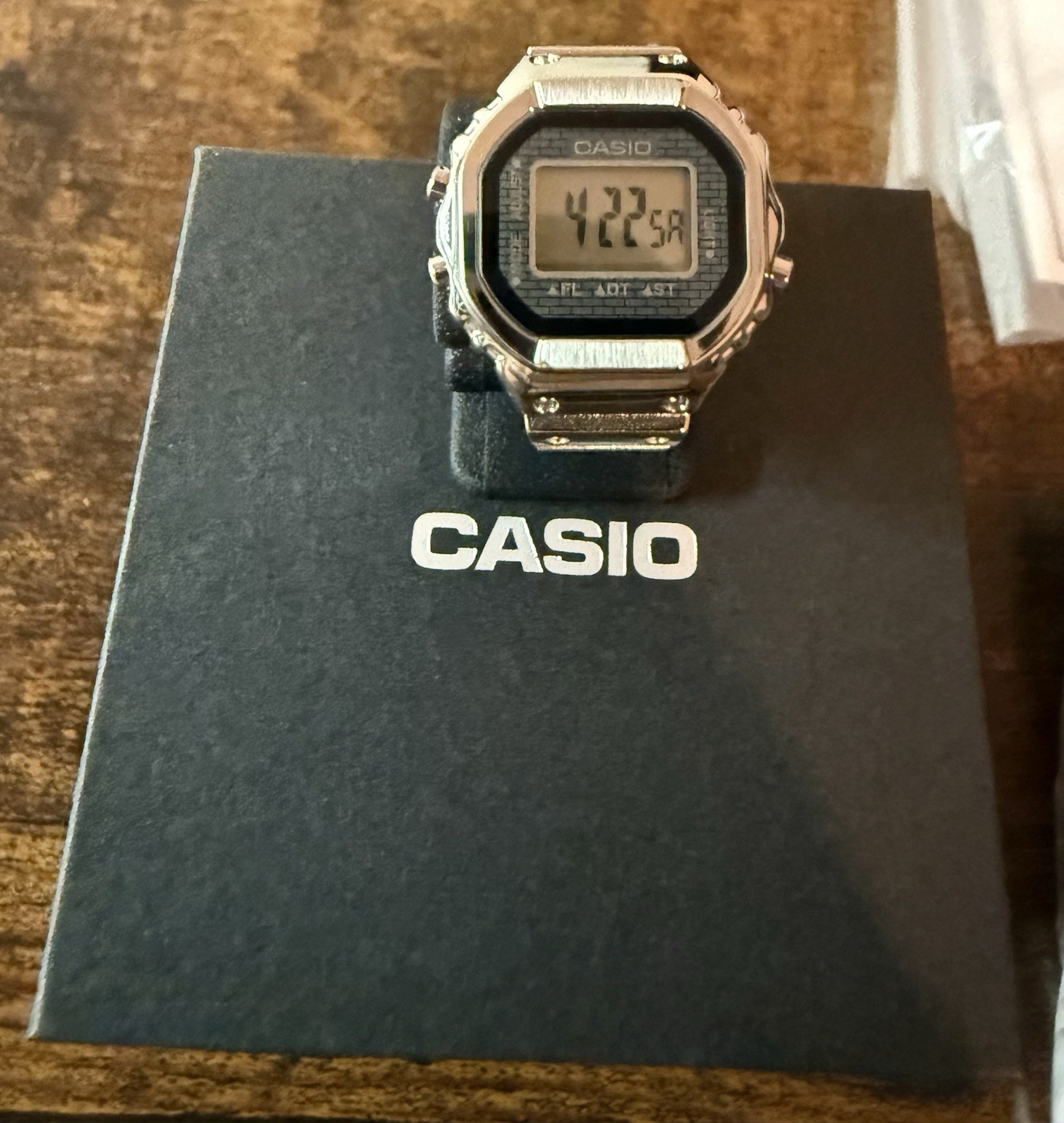 Casio Sliver Digital Steel Ring Watch CRW001-1 *Brand New*
