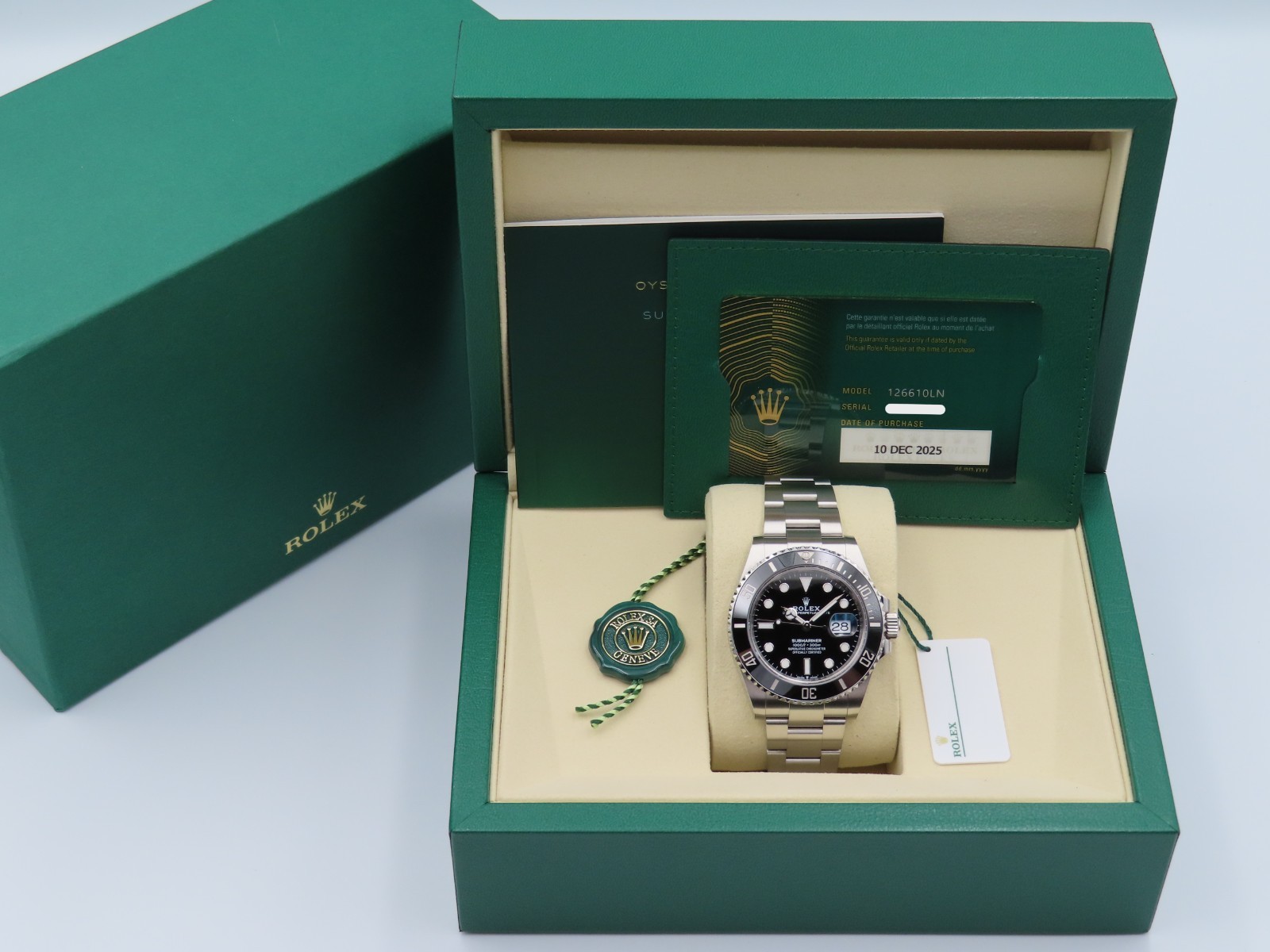 Rolex Submariner Date 126610LN Men’s 41mm Wristwatch Pre-Owned Box Papers 2025
