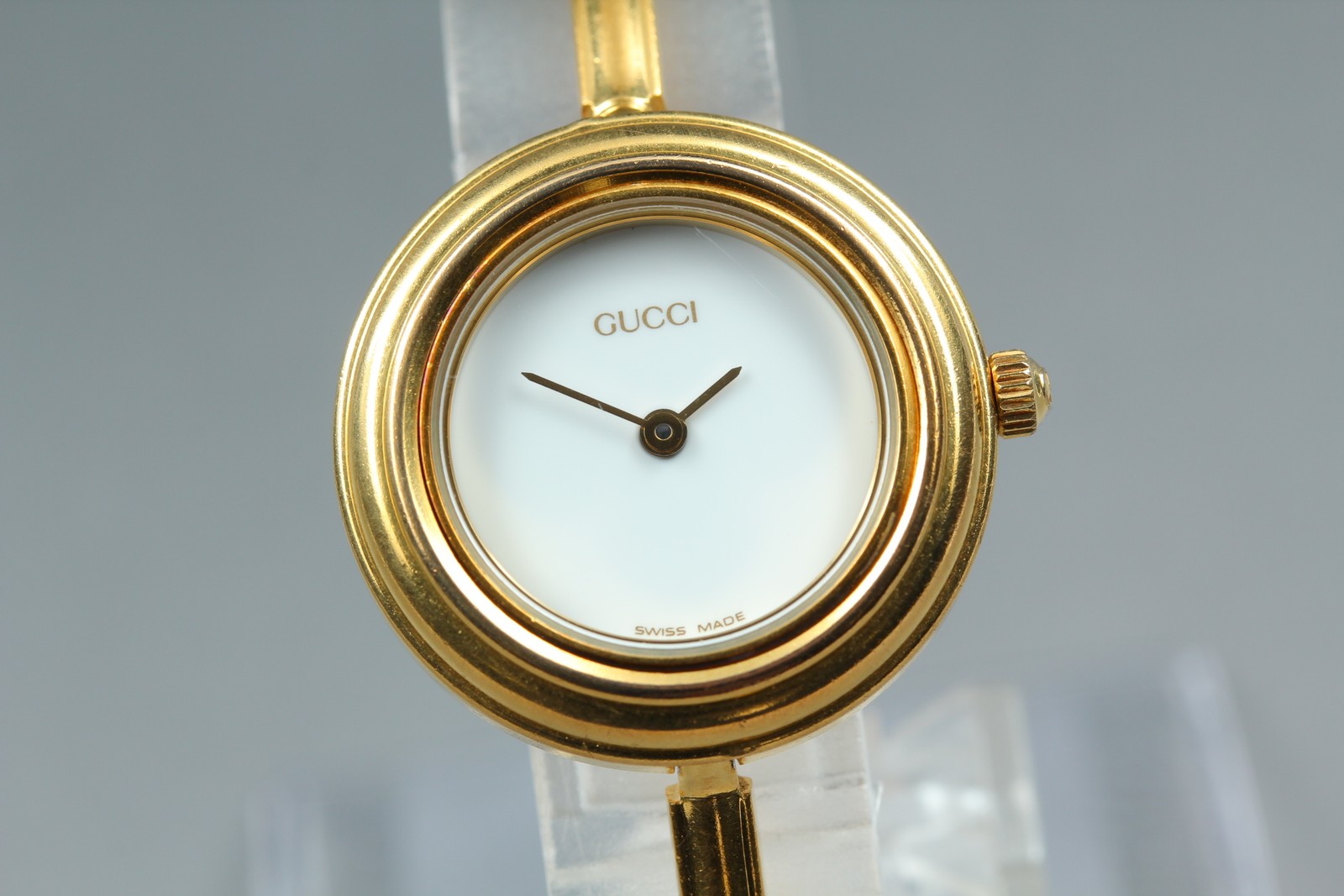 Full Set Vintage GUCCI Change Bezel 11/12.2 6 Colors Women’s Watch Working JAPAN