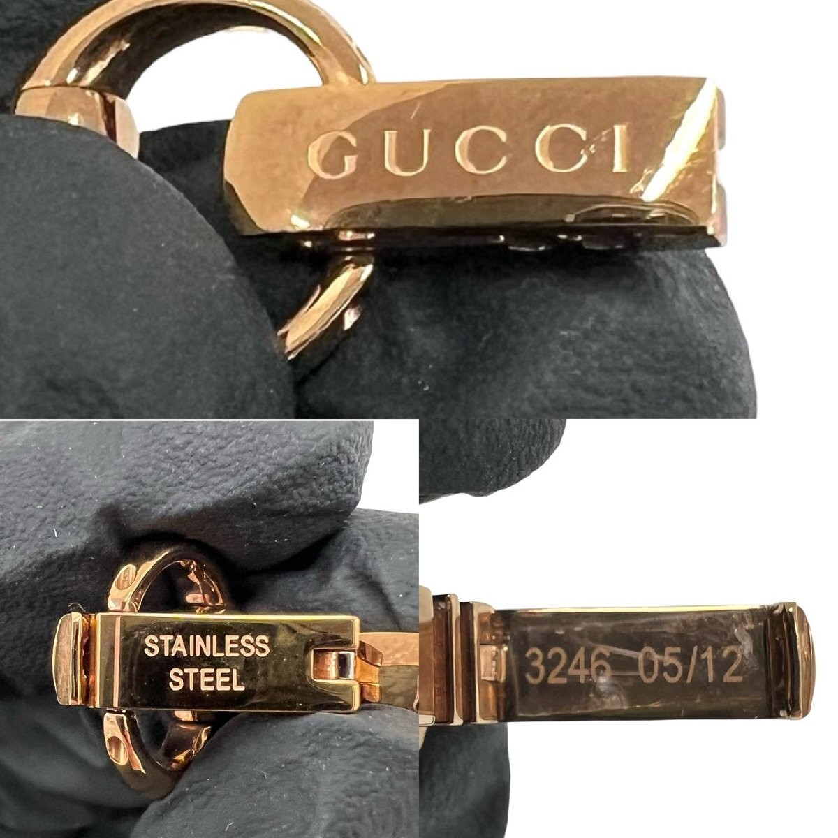 Working Extreme Excellent With Case GUCCI Gucci G Frame Collection Stainless…