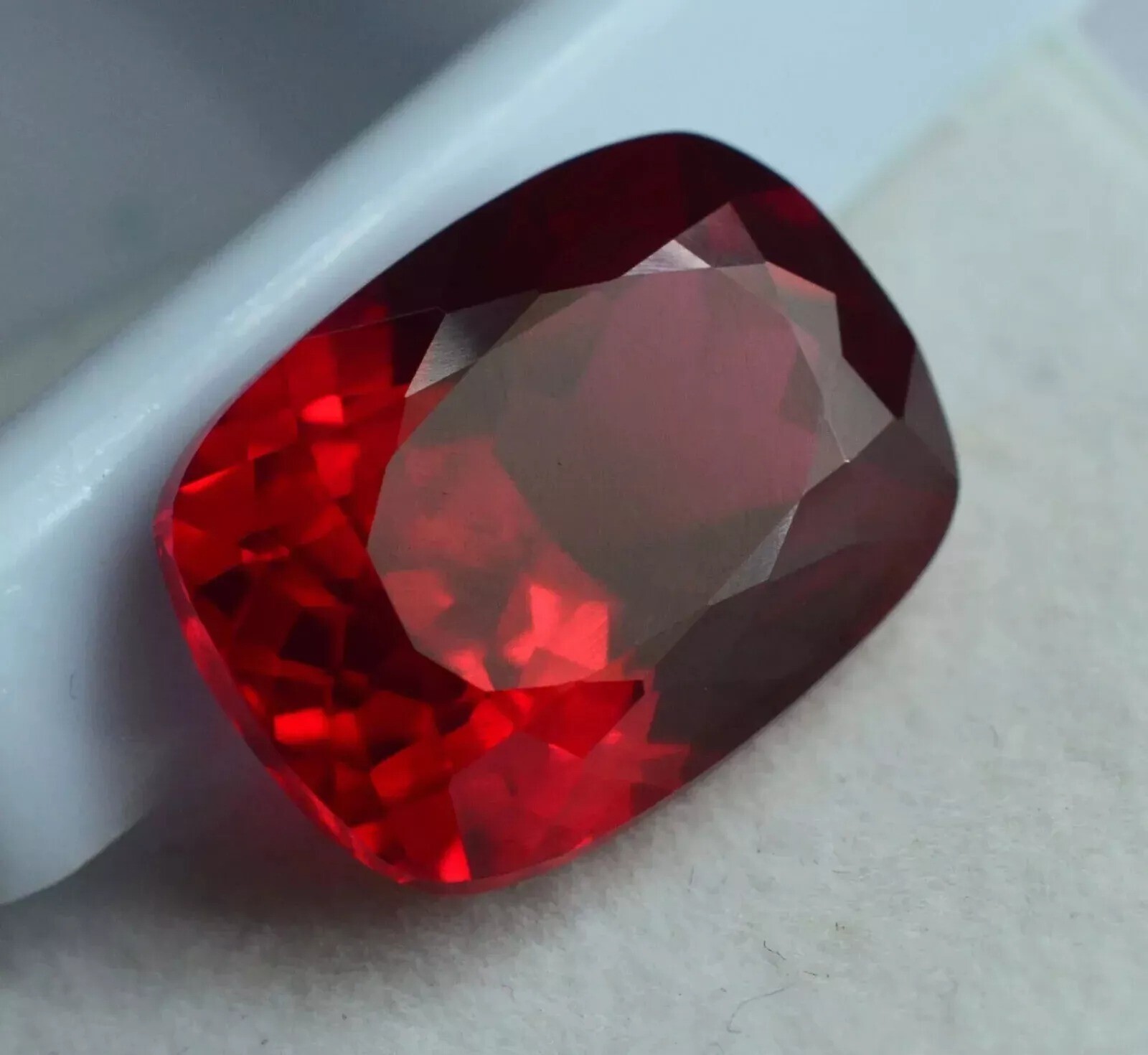 Red Ruby Natural Burmese Cushion Cut 98-100 Ct EGL Certified Loose Gemstone