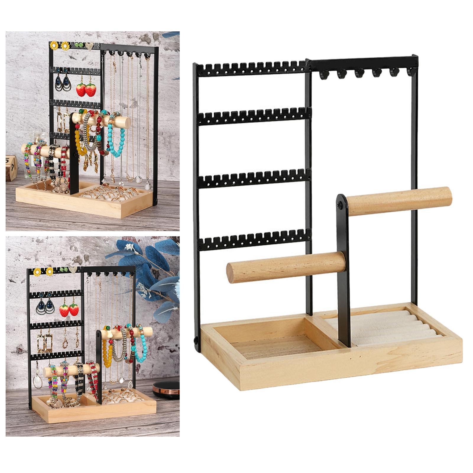 Jewelry Organizer Holder Necklace Hanger Desktop for Earrings Shop Dresser