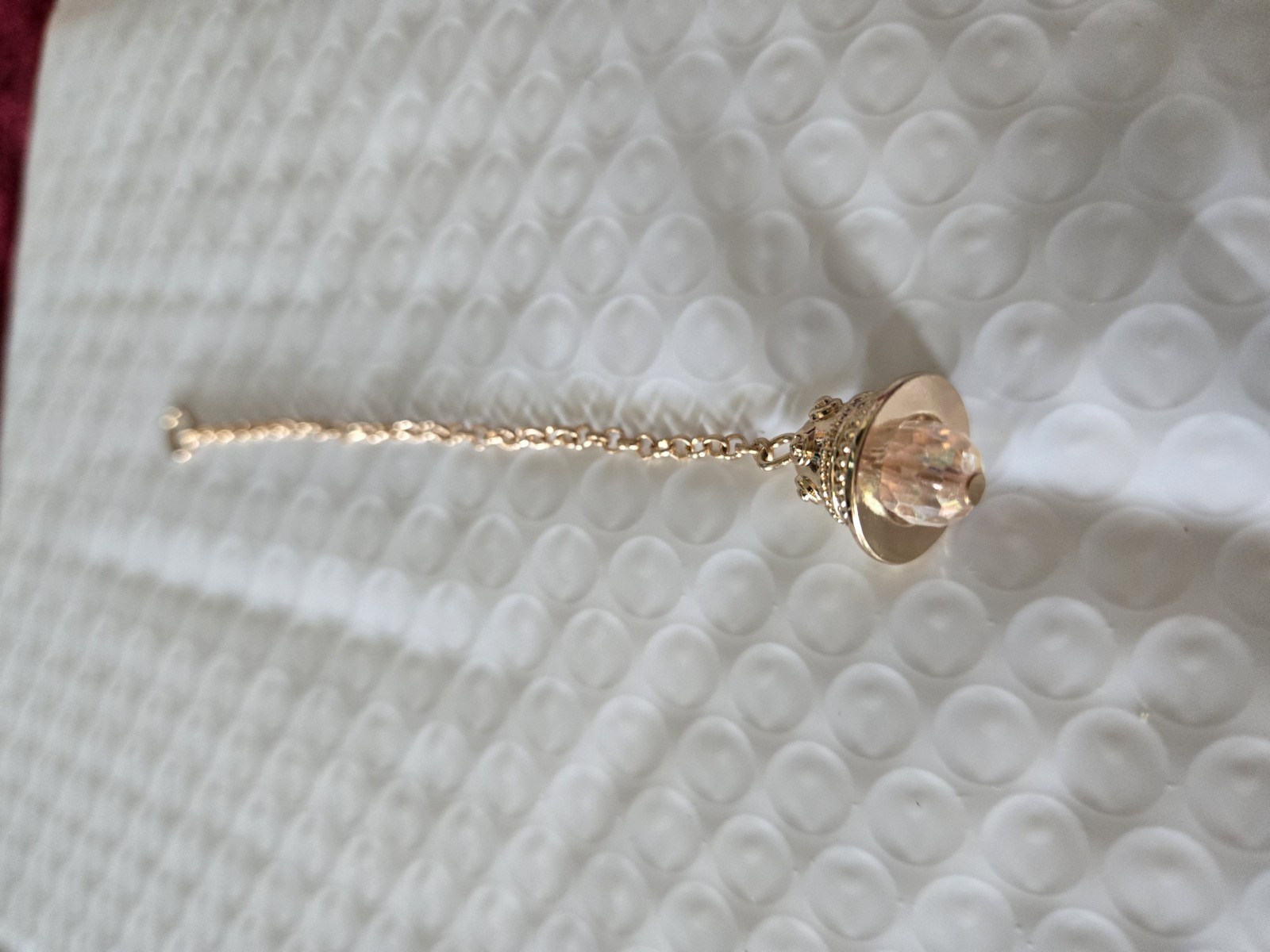 EFFY White Bell Charm Gold-Tone Bag Keychain Dangle charm Royal Caribbean 2026