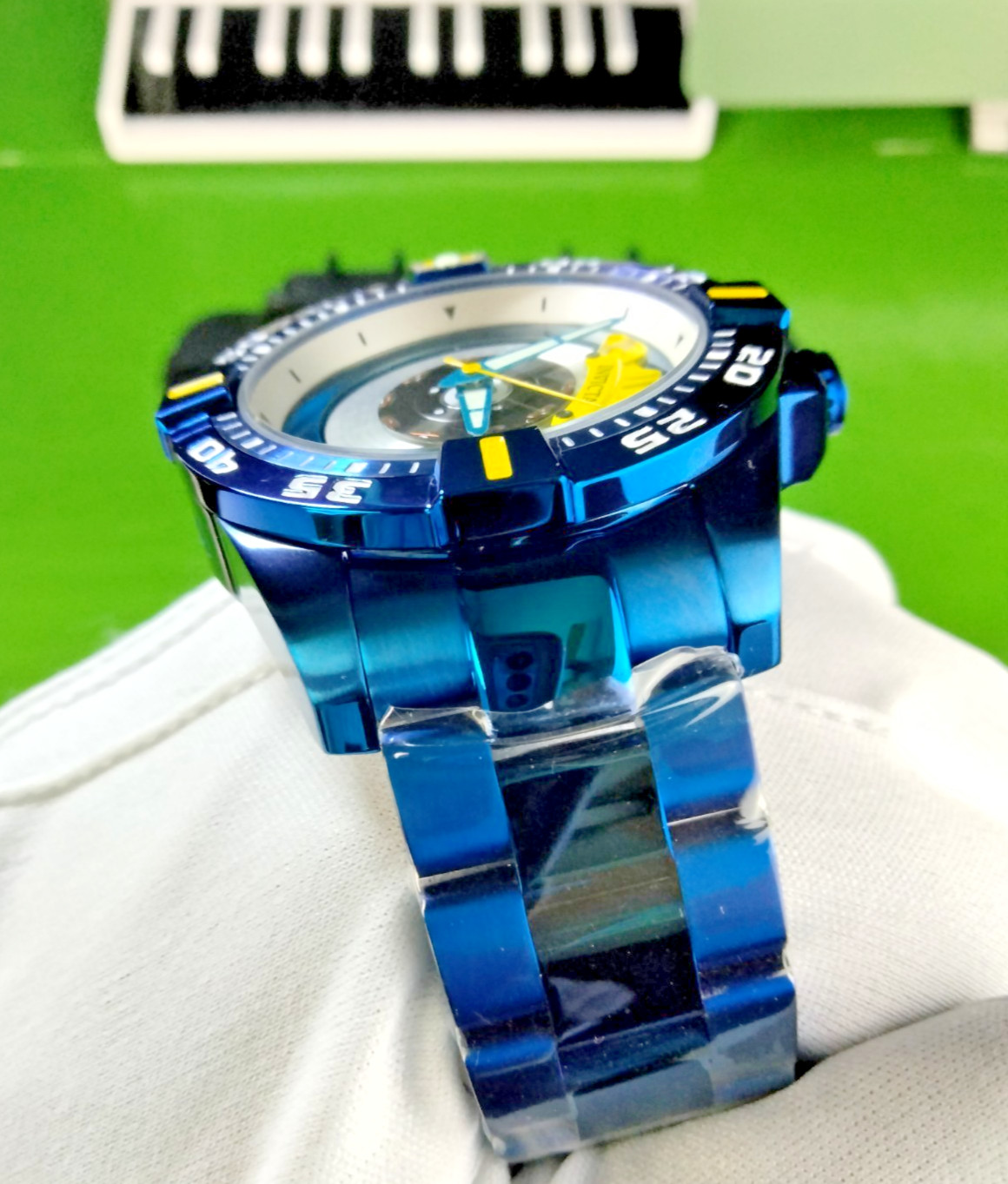 Invicta S1 Rally 37051 Automatic Men Watch 51 mm Blue Steel Zager Exclusive 100M