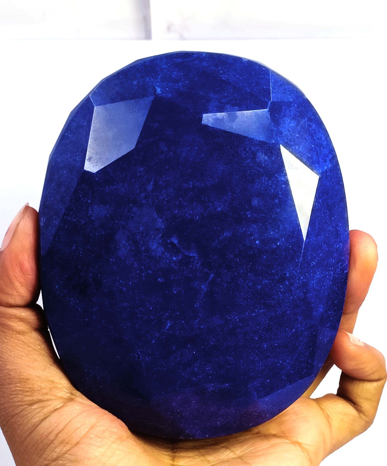 Brilliant Quality 3450.5 Ct Natural Blue Sapphire Oval Shape IGL Gemstone 6MHO