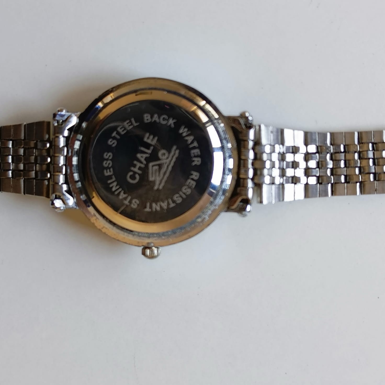 Chale Women’s Quartz Watch Silver Silver Tone Rhinestone Bezel Hearts Dial Steel