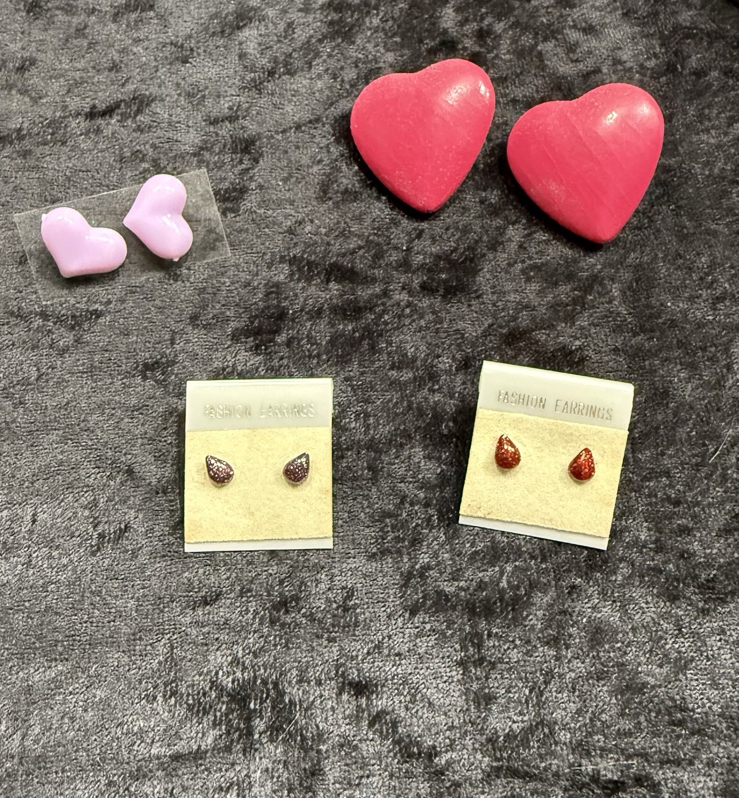 Set Of 4 Fashion Stud Earrings For Pierced Ears