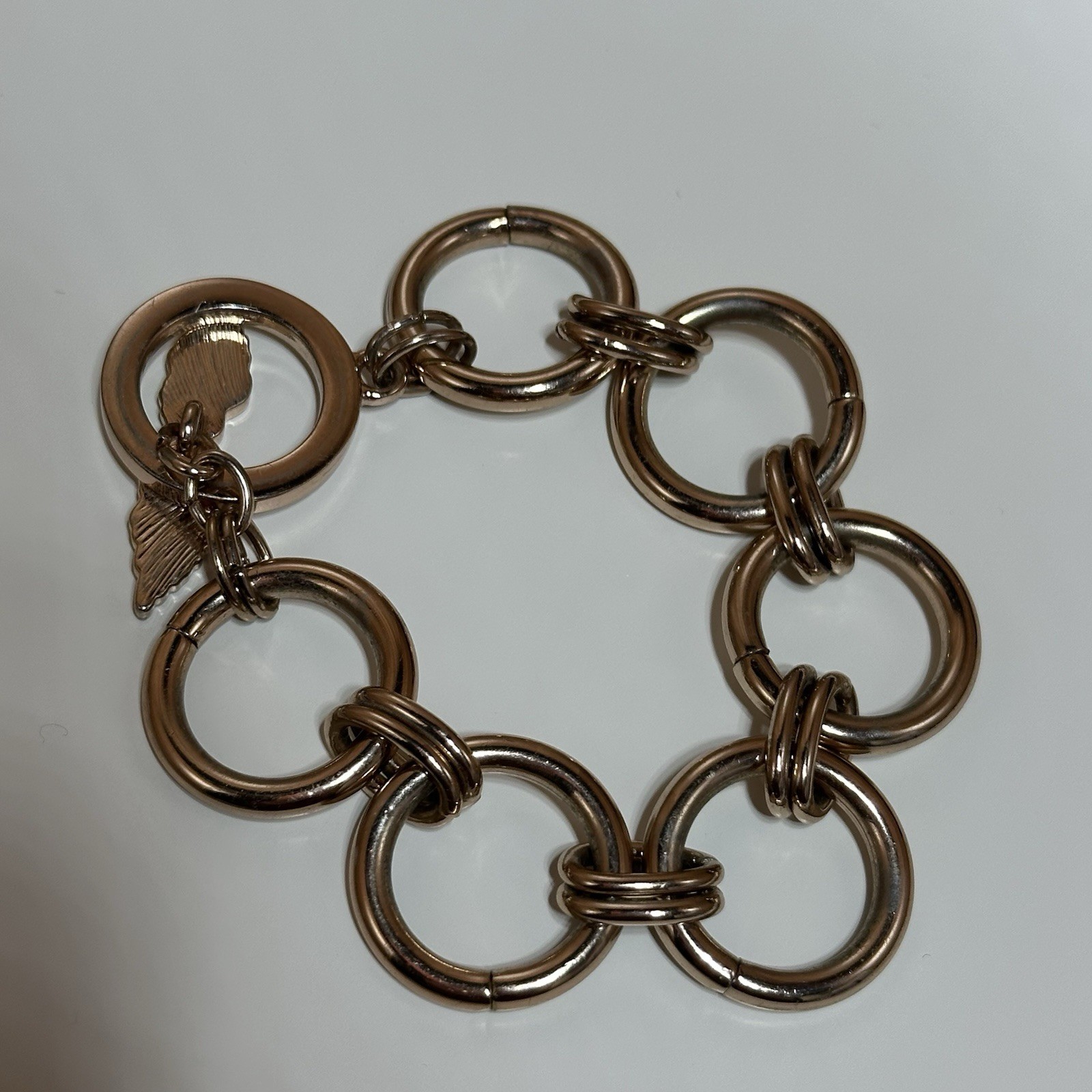 Vintage Victoria’s Secret Bracelet Y2K Angel Wings Rose Gold Tone