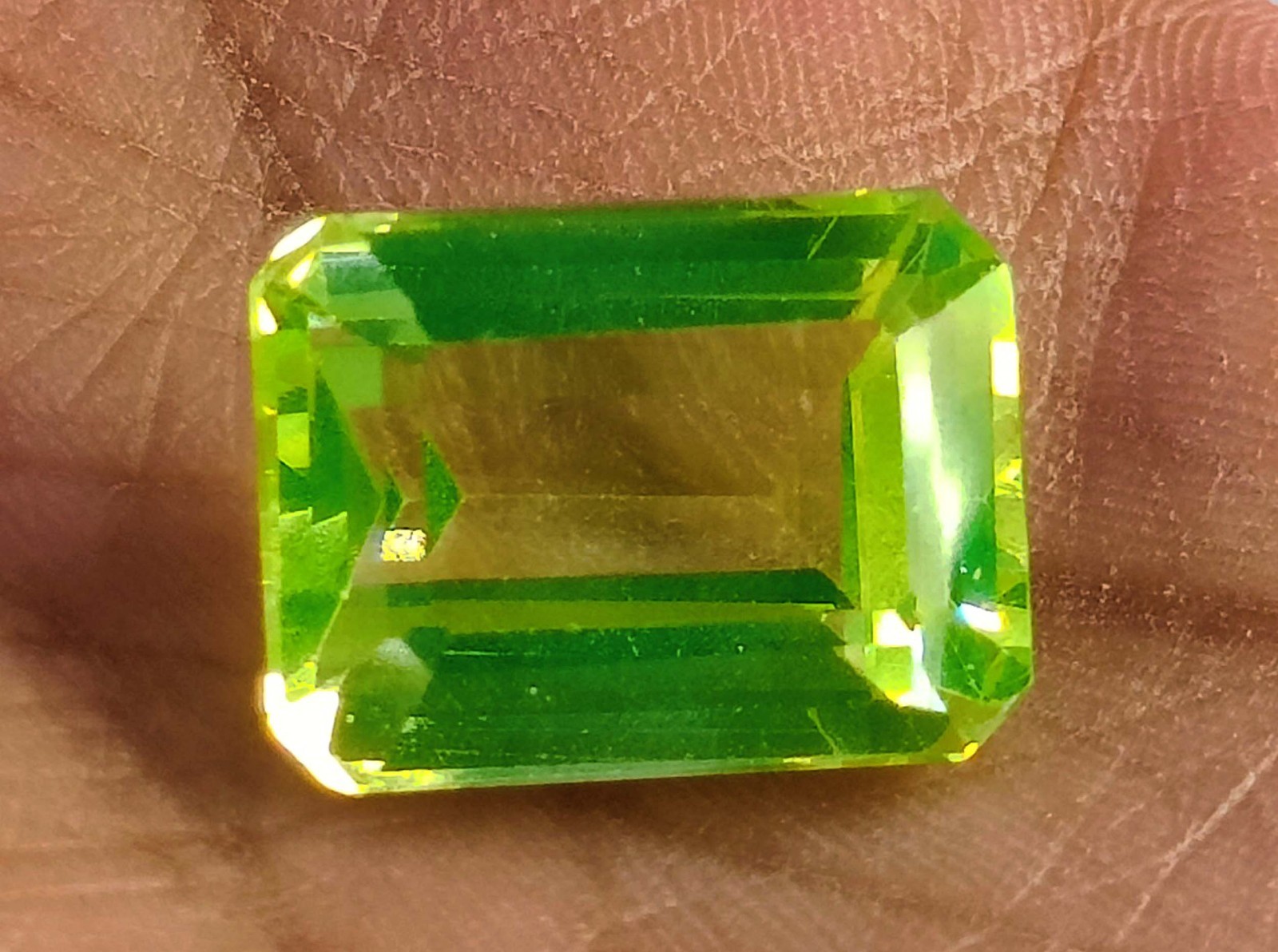 Natural Green Emerald 11.70 Ct EGL Certified Emerald Shape Loose Gemstone 6AGJ