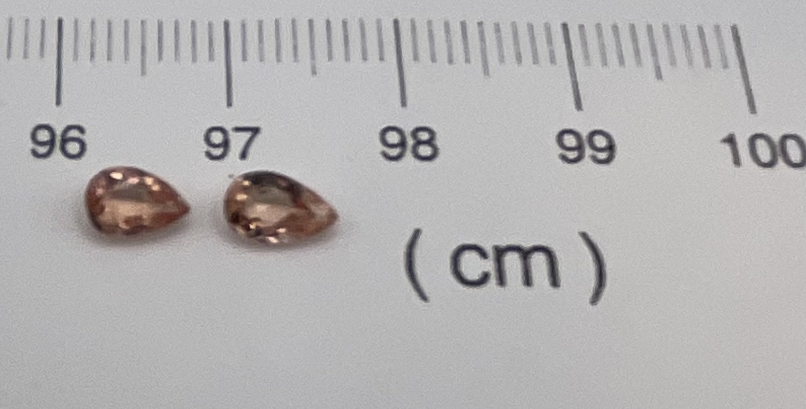 Imperial Topaz 0.96 Ctw Pair Clarity IF Pear Cut Pink Brazil I154