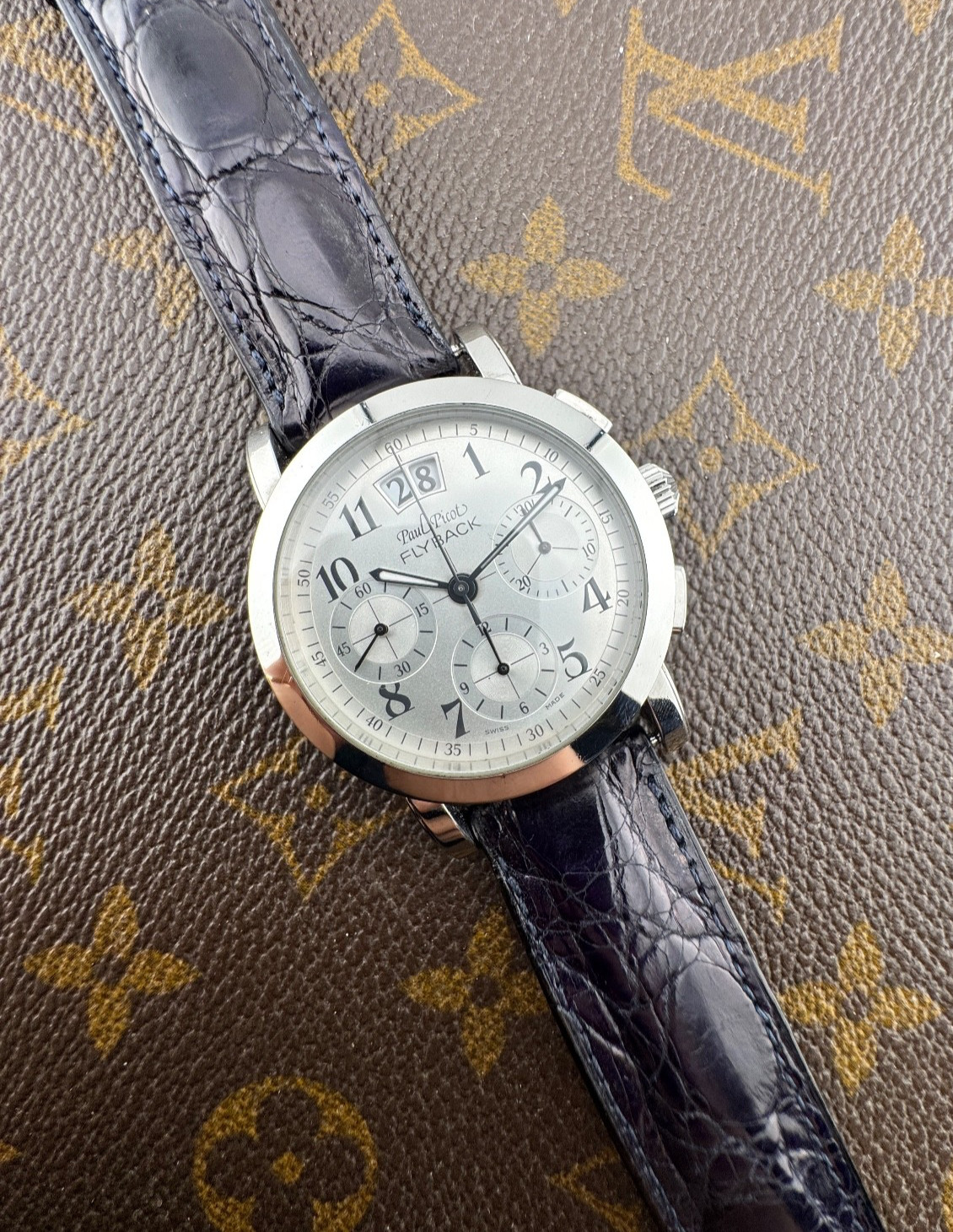 Paul Picot Firshire Flyback Stainless Steel Gran Date Men Swiss Made