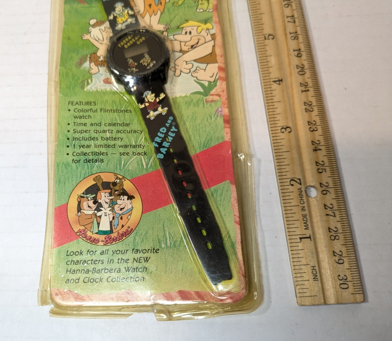 1991 The Flintstones Skateboard Watch Innovative Time Hanna Barbera Fred Barney