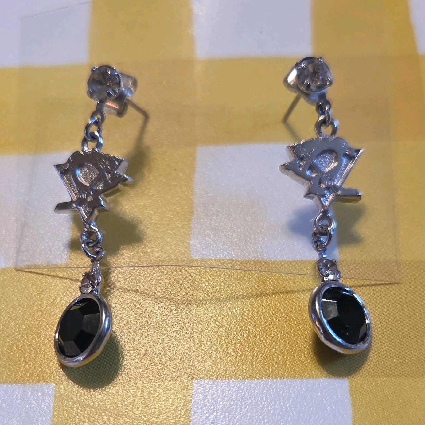 Pittsburgh Penguins NHL LogoArt Dangle Earrings Nickle Free Silver-Tone Earrings