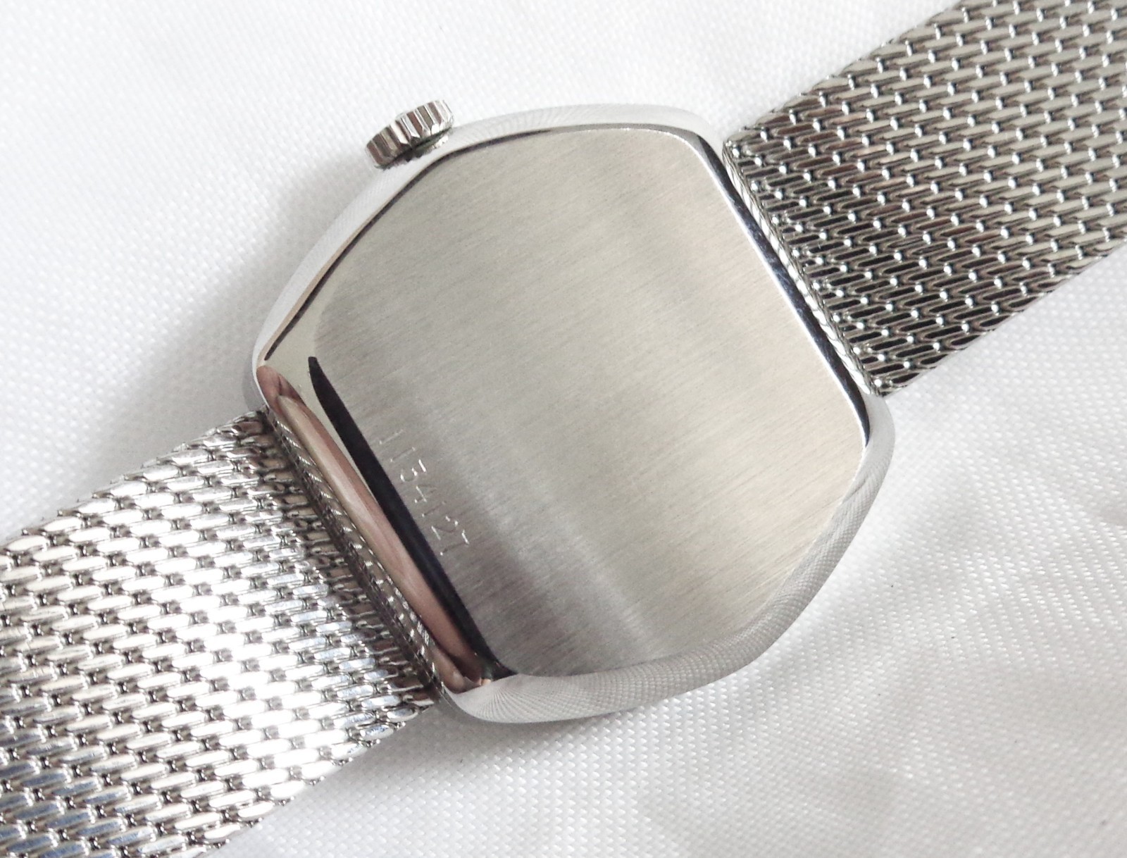 Vintage Juvenia Winding Stainless Steel Ladies Watch Ref 9107X-BA Swiss 17J NOS