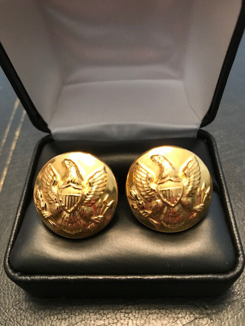 SIX PAIRS! U.S. CIVIL WAR Union Army Eagle Cuff Links by Waterbury Button Co.