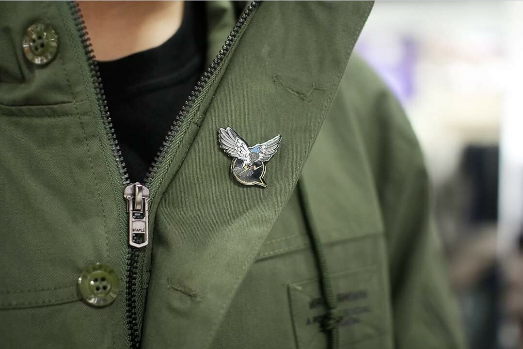 ⚡RARE⚡ PINTRILL x STAPLE PIGEON Fragment Staple Pigeon Pin *BRAND NEW SEALED* 🐦