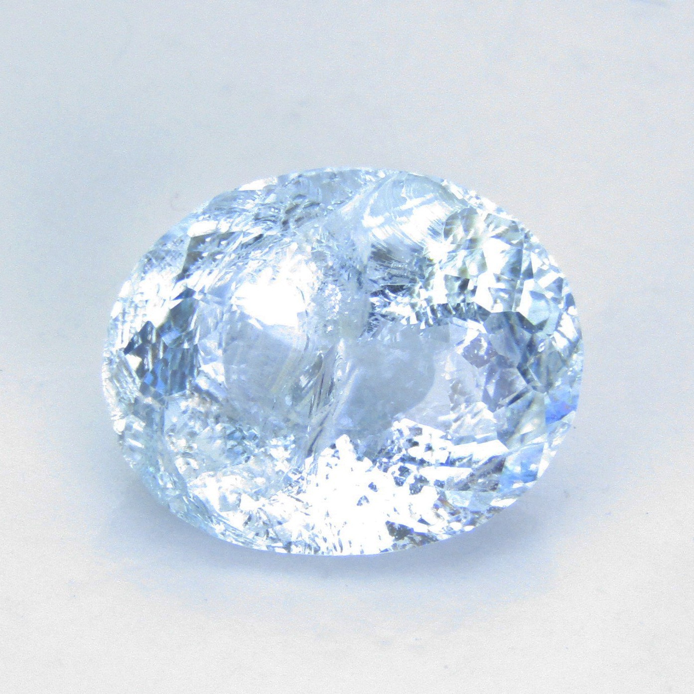 3.29Cts Genuine Natural Blue Unheated Aquamarine Oval Shape