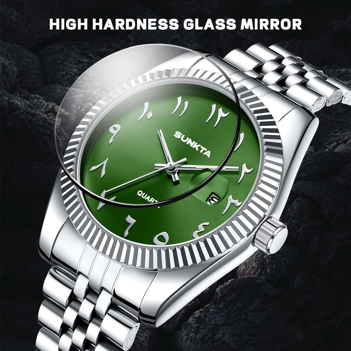 LIGE Men Watch Quartz Stainless Steel Date Luminous Waterproof Luxury Wristwatch