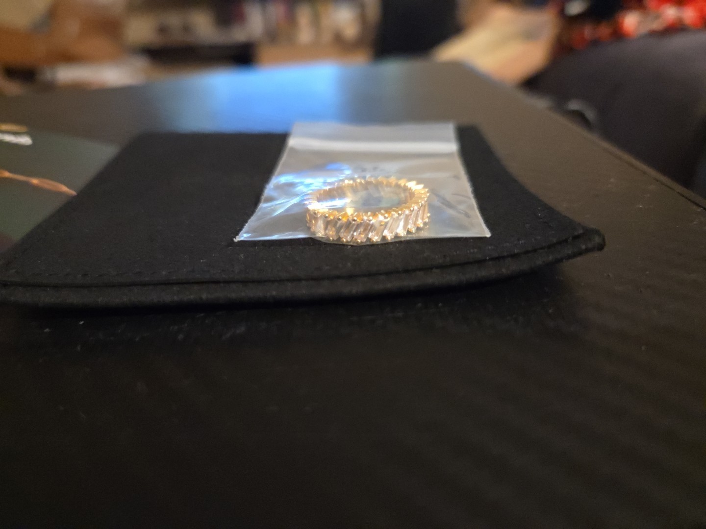 NEW – Modern Gents THE ARTEMIS – 18k Gold Plated w/ Baguette Band – Size 7
