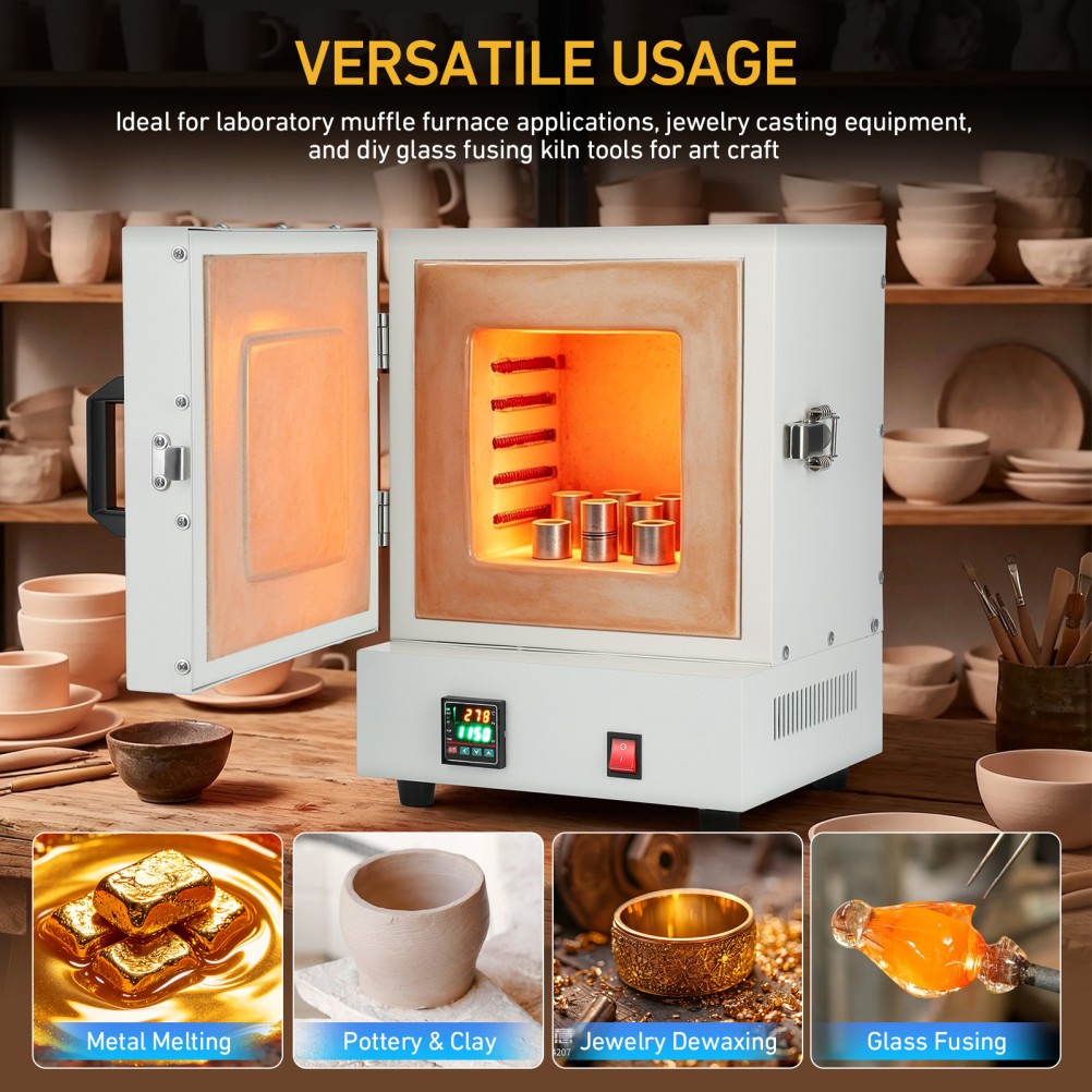 TOYANDONA Electric Kiln Melter 2000W Melting Furnace for Wax Casting Metal USA