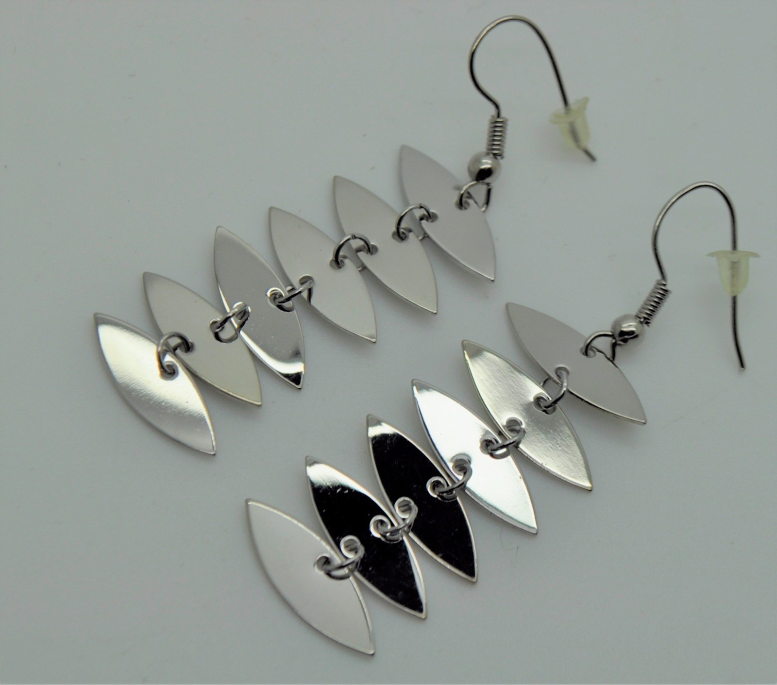 A258 Cute Simply Unique Design Light weight silver plated Dangle Fashion Earring