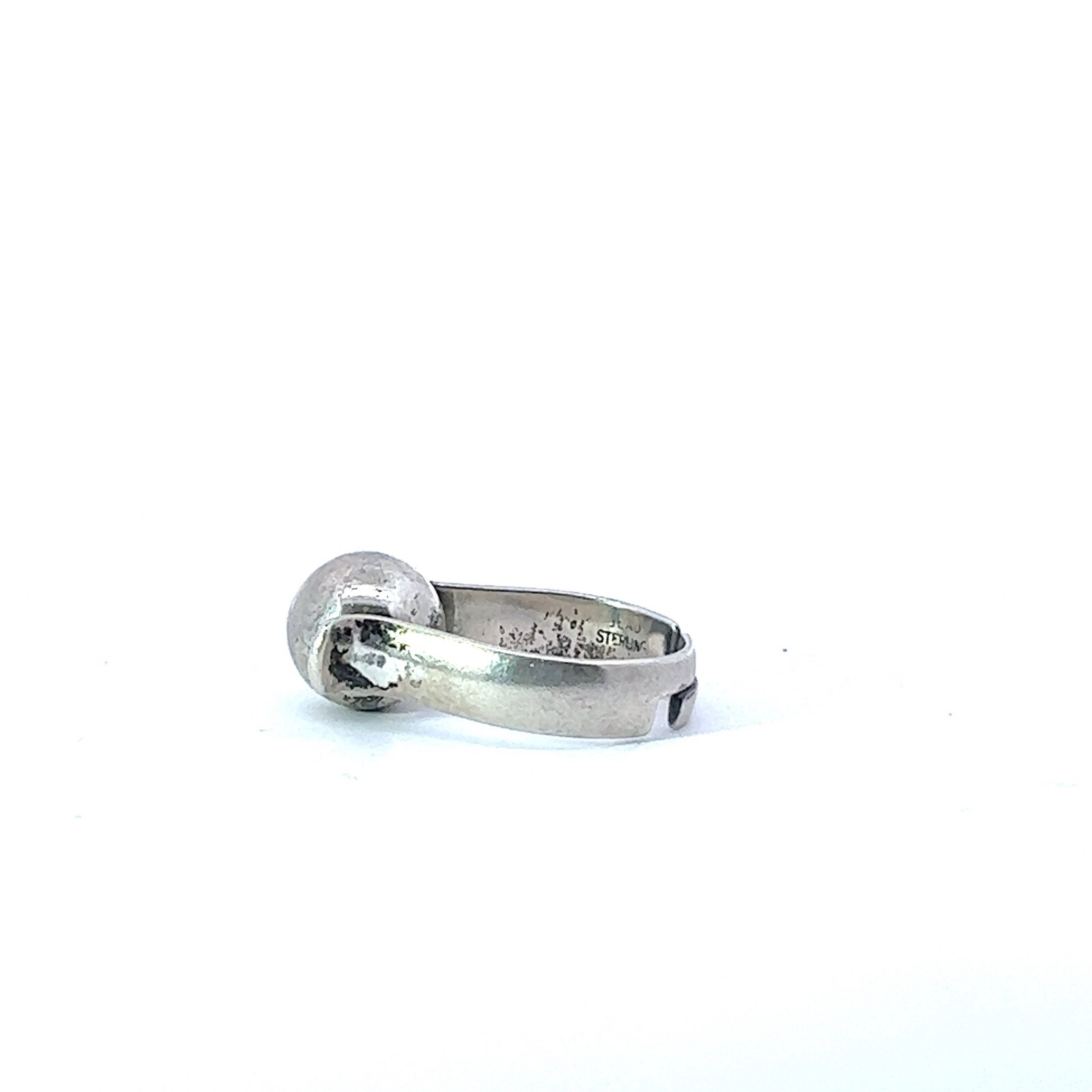 Sterling Silver 10.9mm Ball Ring
