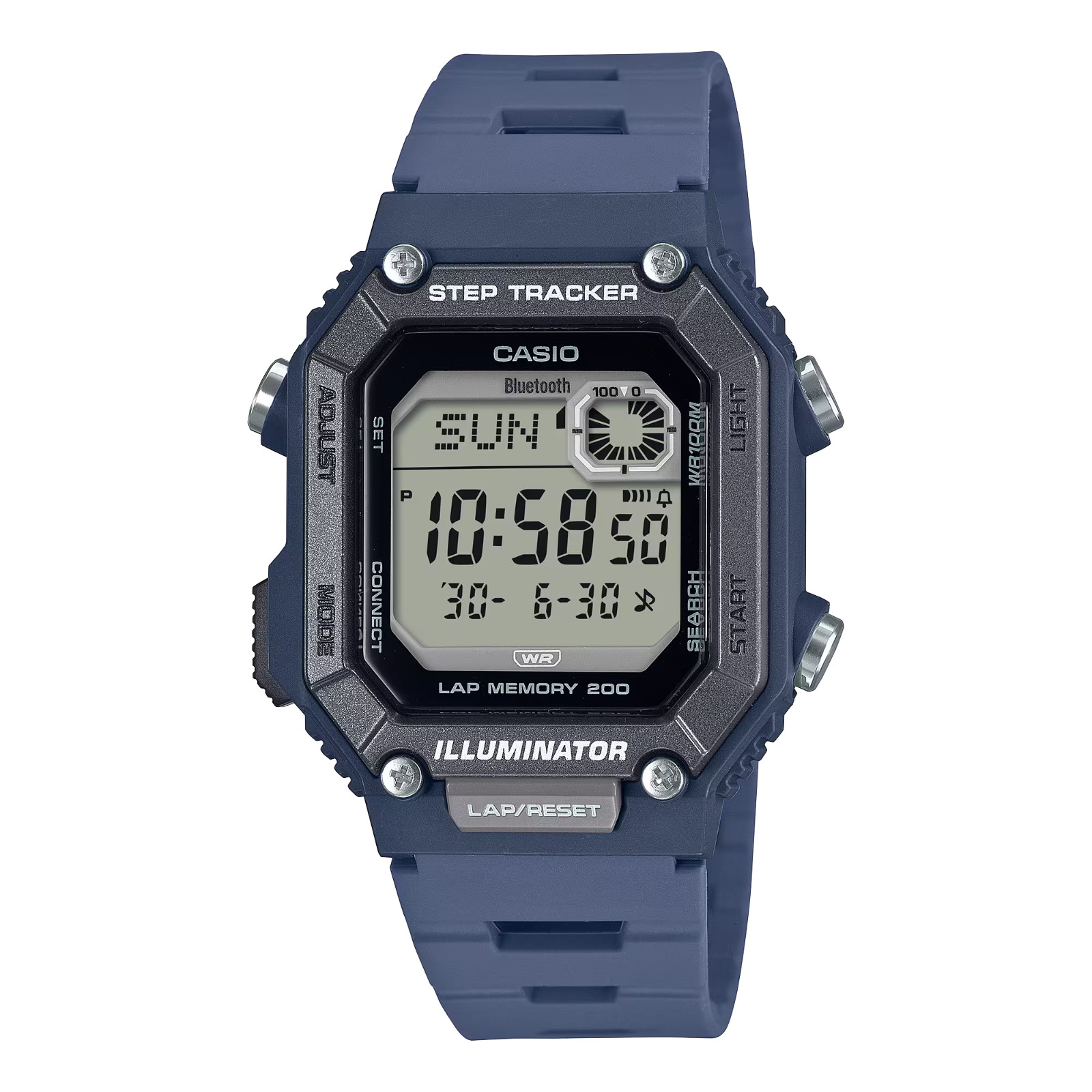 Casio Classic WS-B1000-2AV Bluetooth Step Tracker Navy Blue